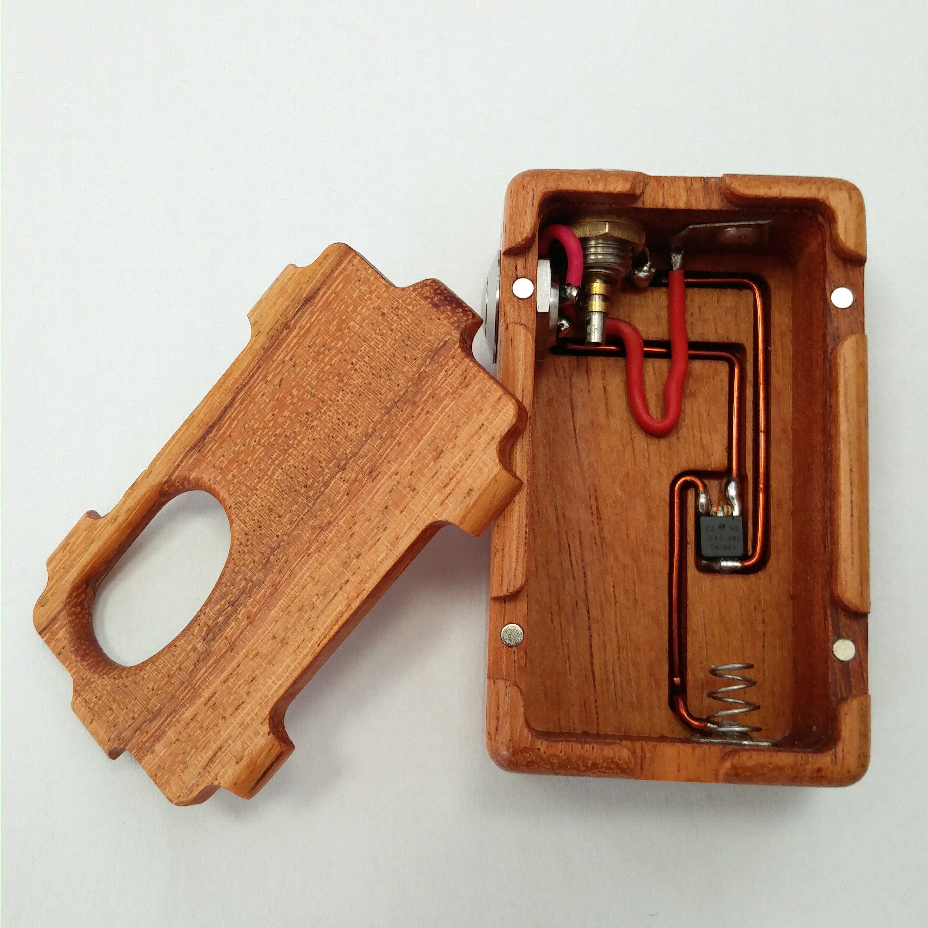KHW Minifet box mod legno bubinga oro
