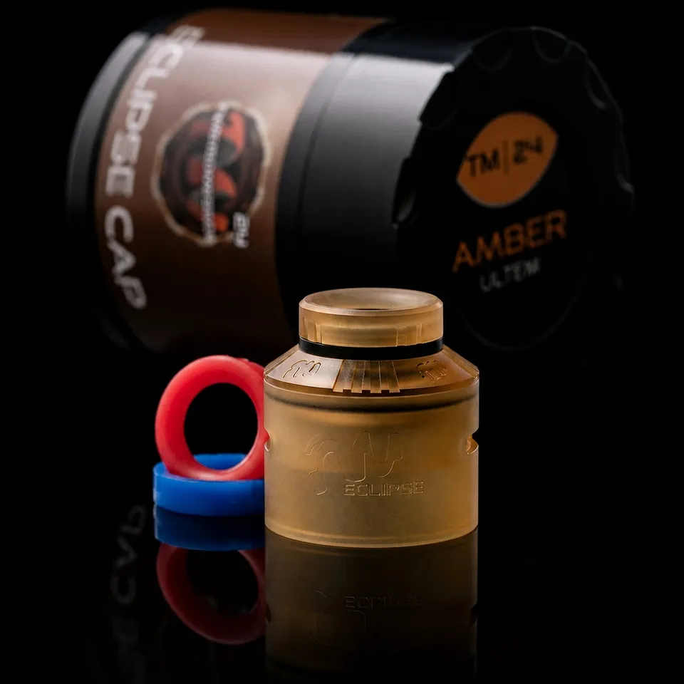Twisted Messes Eclipse Cap top cap TM24 RDA ultem nero