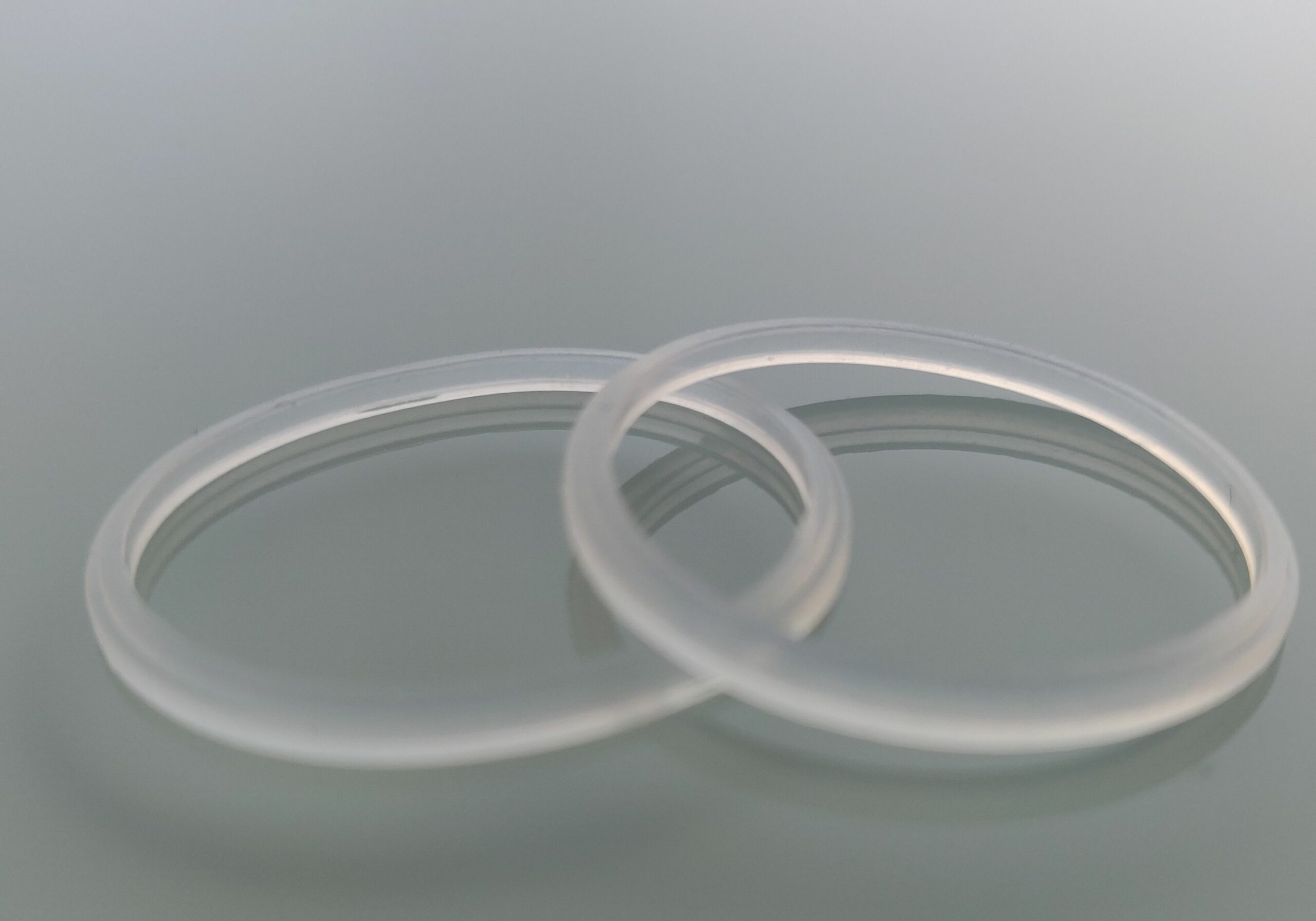 KHW Mod anello silicone 22mm trasparente 2 pezzi