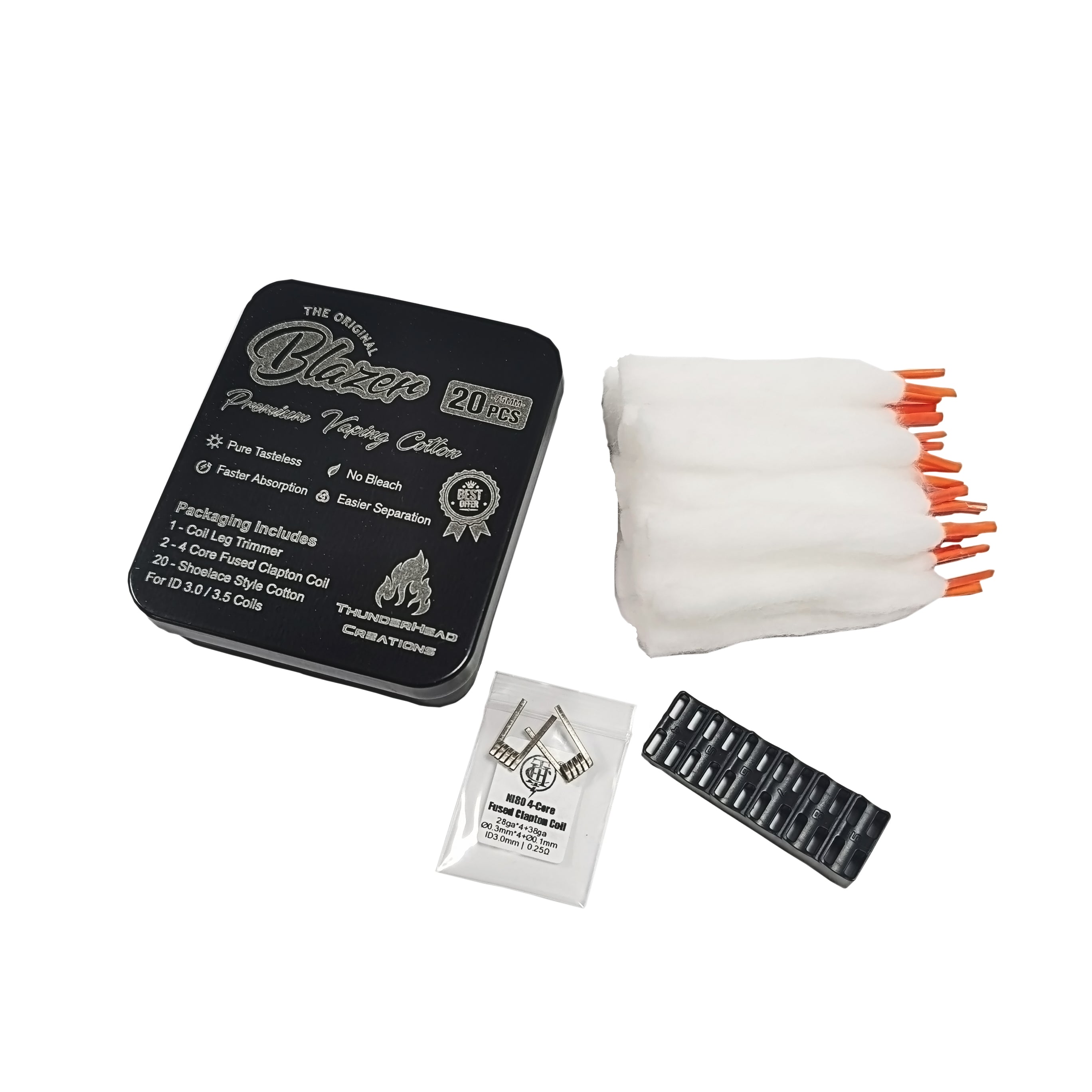 Thunderhead Blazer cotone shoelace 20 pezzi 3mm