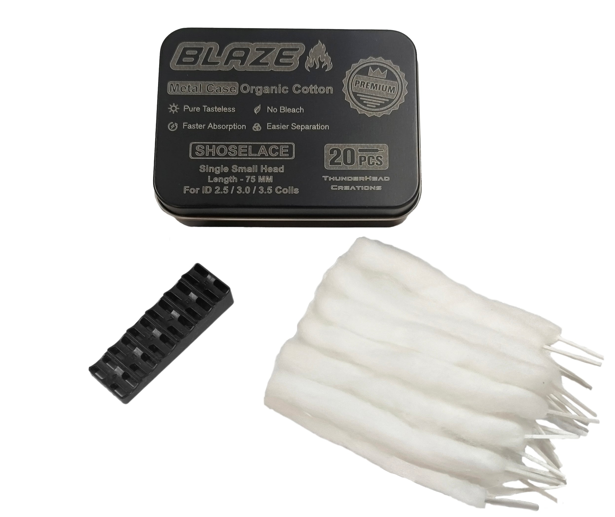 Thunderhead Blaze Shoelaces cotone testina piccola