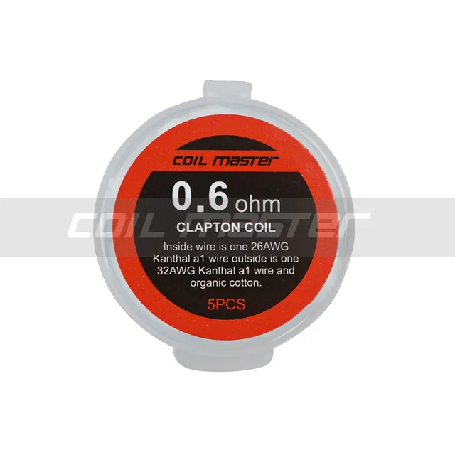 Coil Master K Clapton coil prefatte box 5pz 0,4 ohm