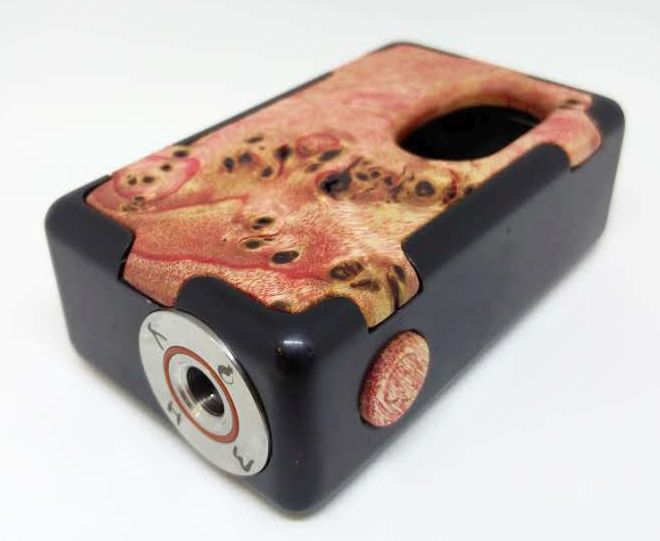 KHW Mod Delrin Burl box mod meccanica sn014 18650