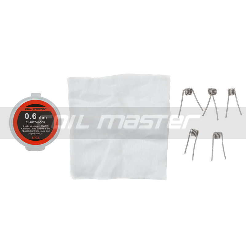 Coil Master K Clapton coil prefatte box 5pz 0,4 ohm