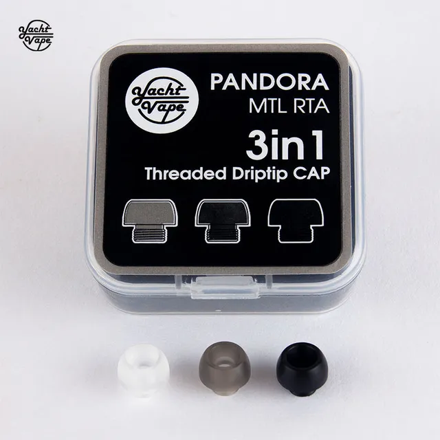 Yachtvape Pandora MTL RTA cap drip tip 3in1
