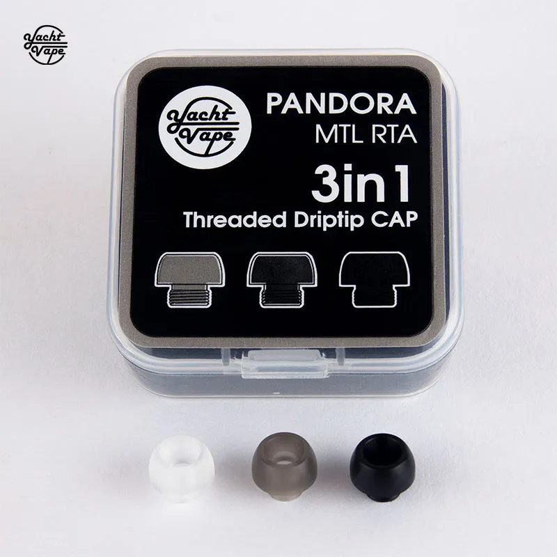 Yachtvape Pandora MTL RTA cap drip tip 3in1
