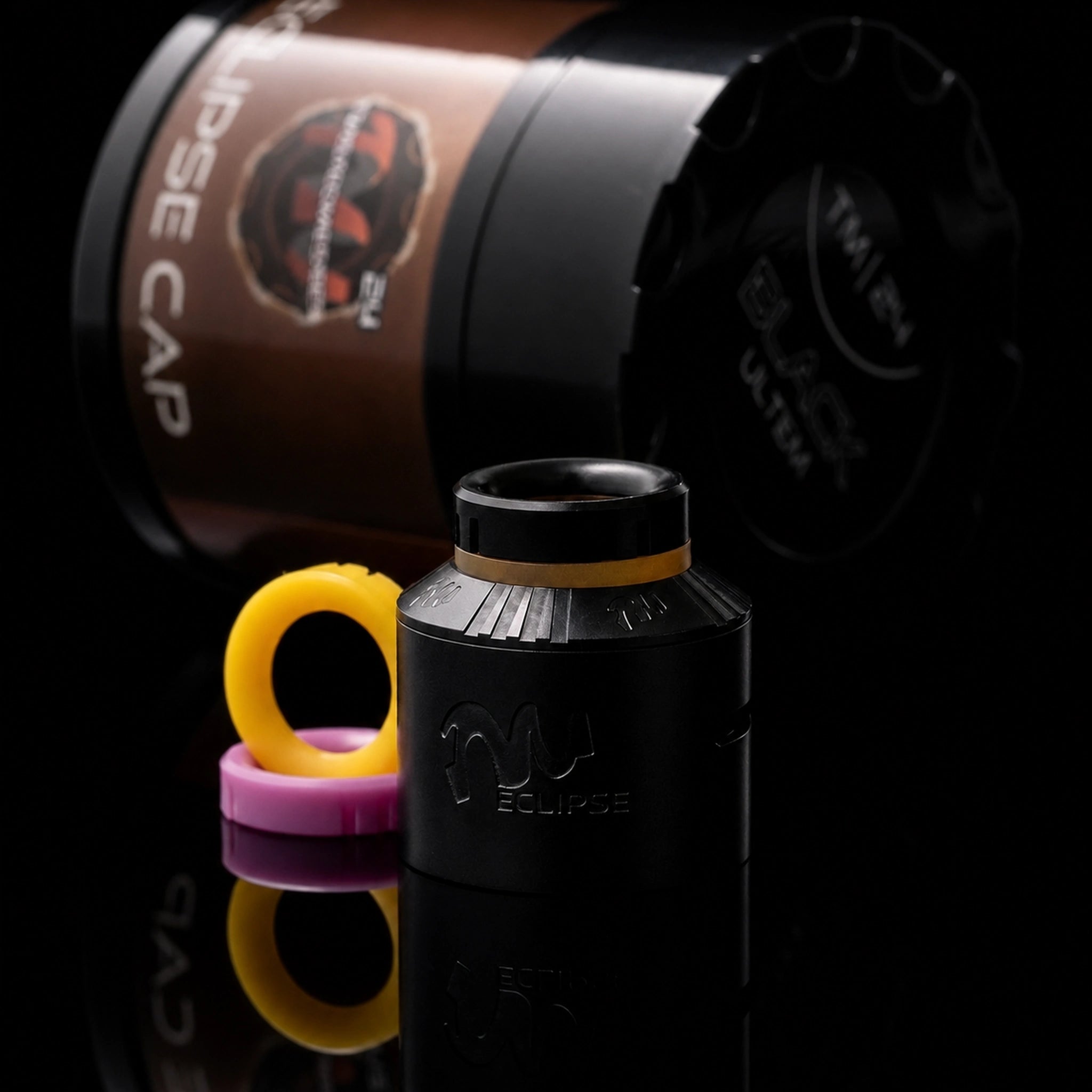 Twisted Messes Eclipse Cap top cap TM24 RDA ultem nero
