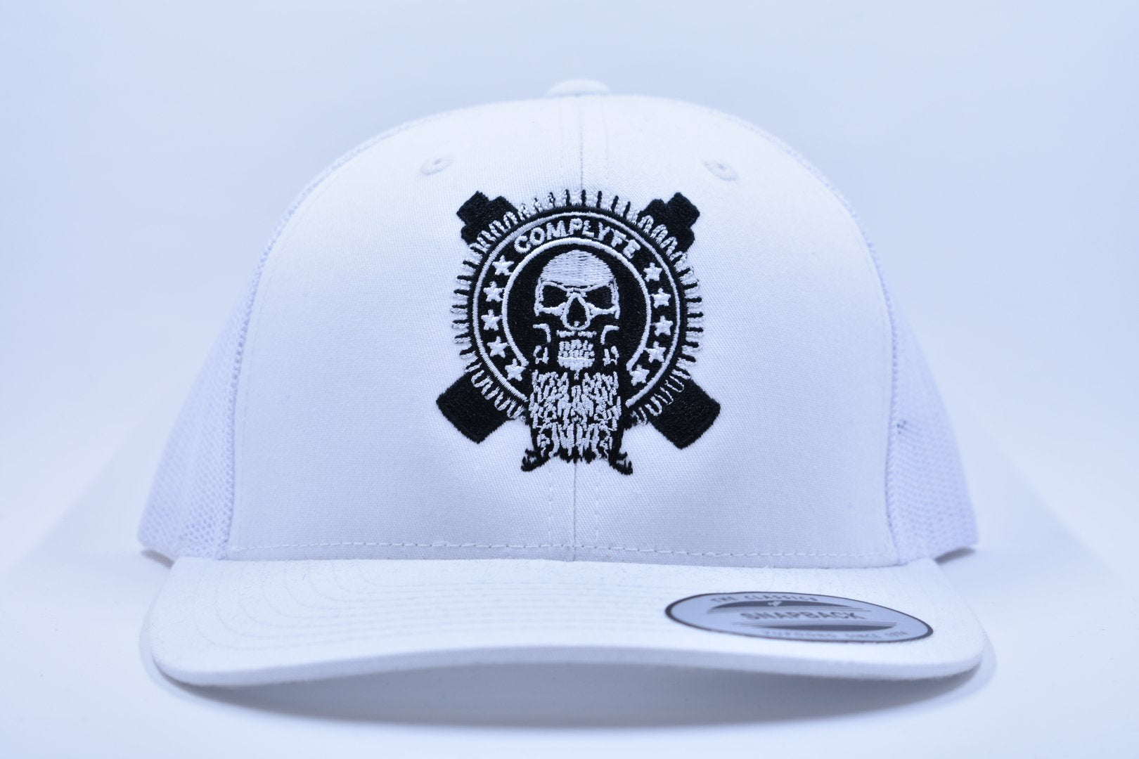 Comp Lyfe Snapback cappellino trucker bianco teschio