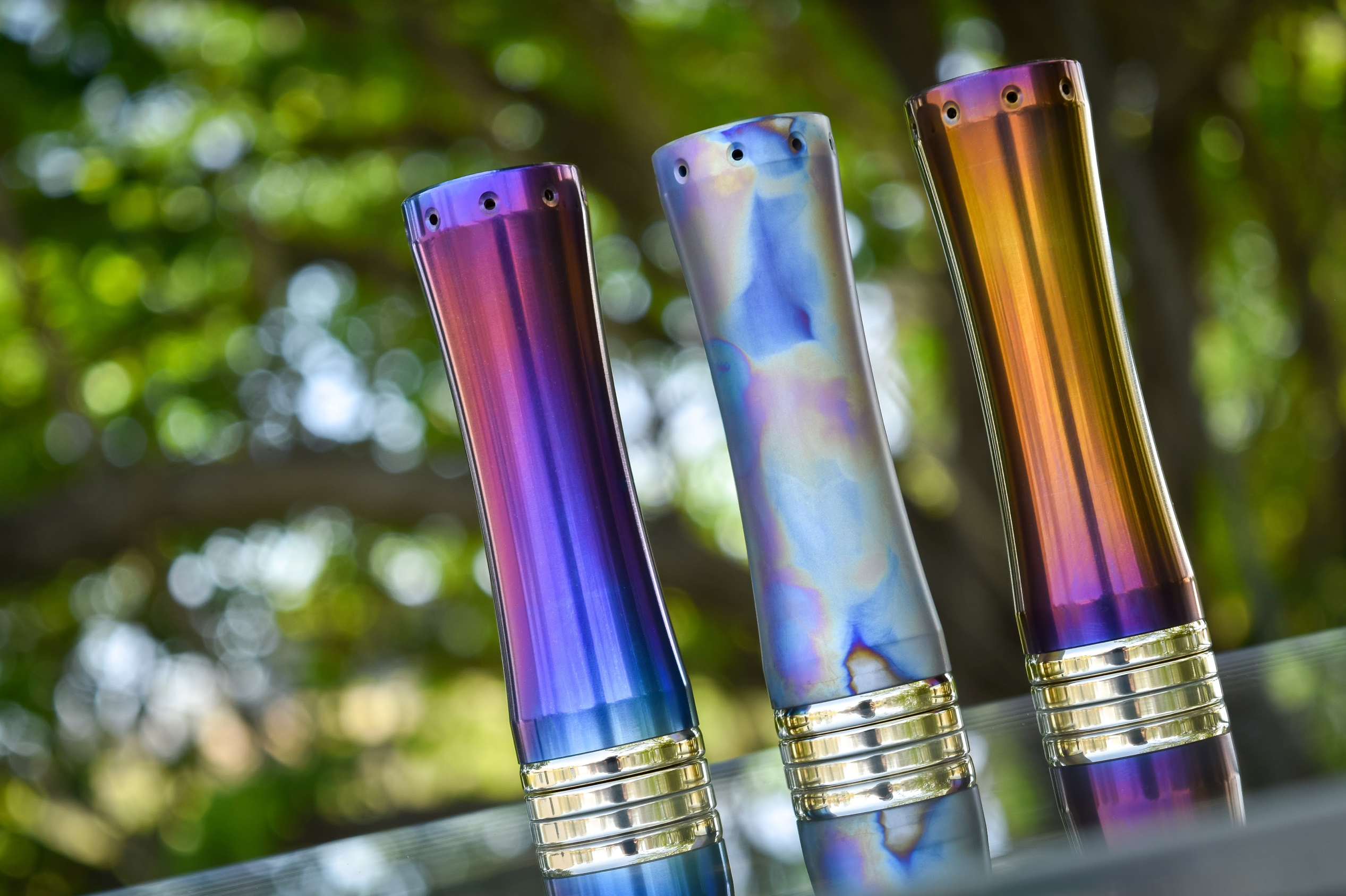 Comp Lyfe Takeover Knurl tubo rame 18650 Bearded Skull
