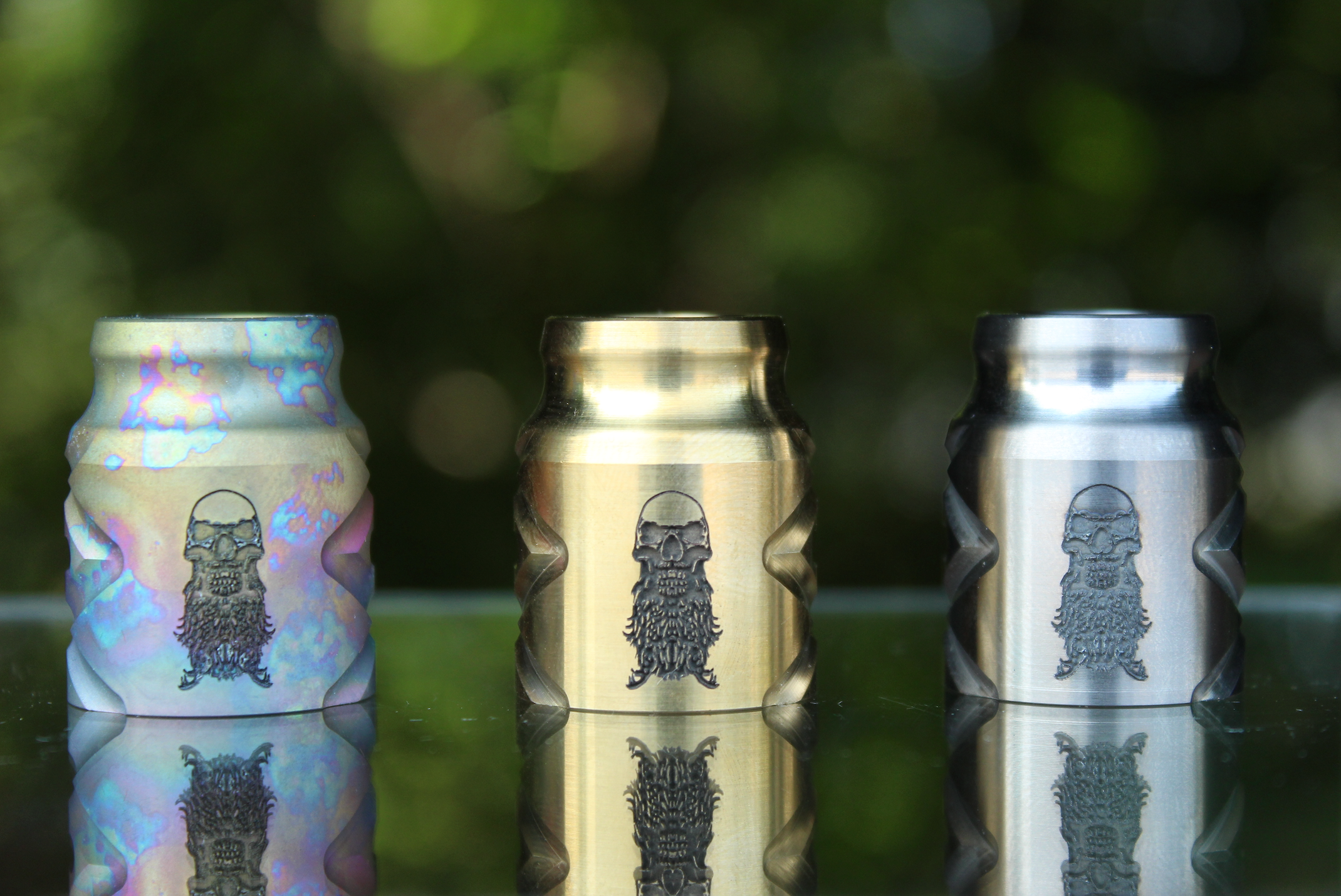 Comp Lyfe Battle Cap X cap ottone Bearded Skull 20mm