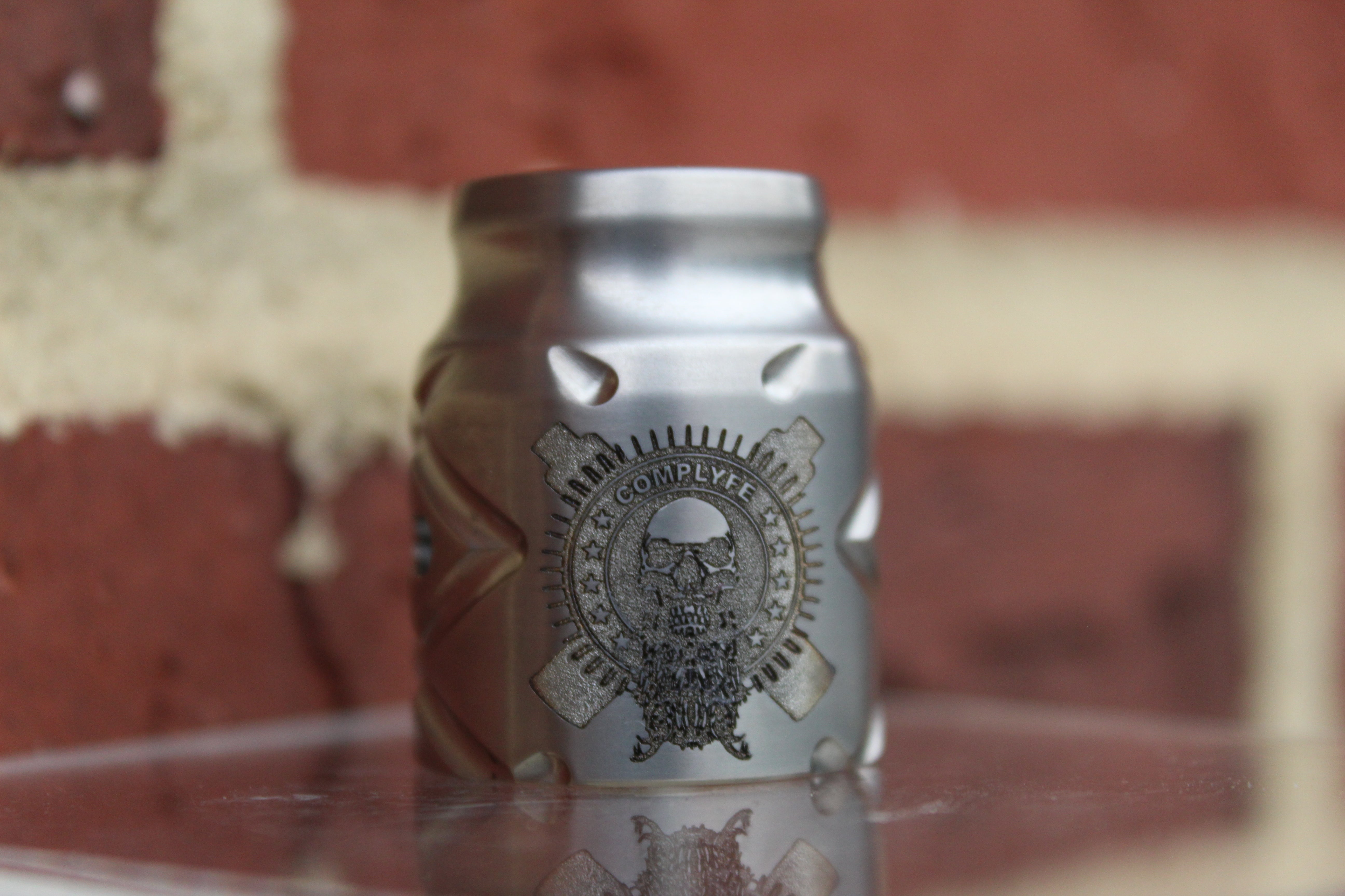 Comp Lyfe Battle Cap X cap ottone Bearded Skull 20mm
