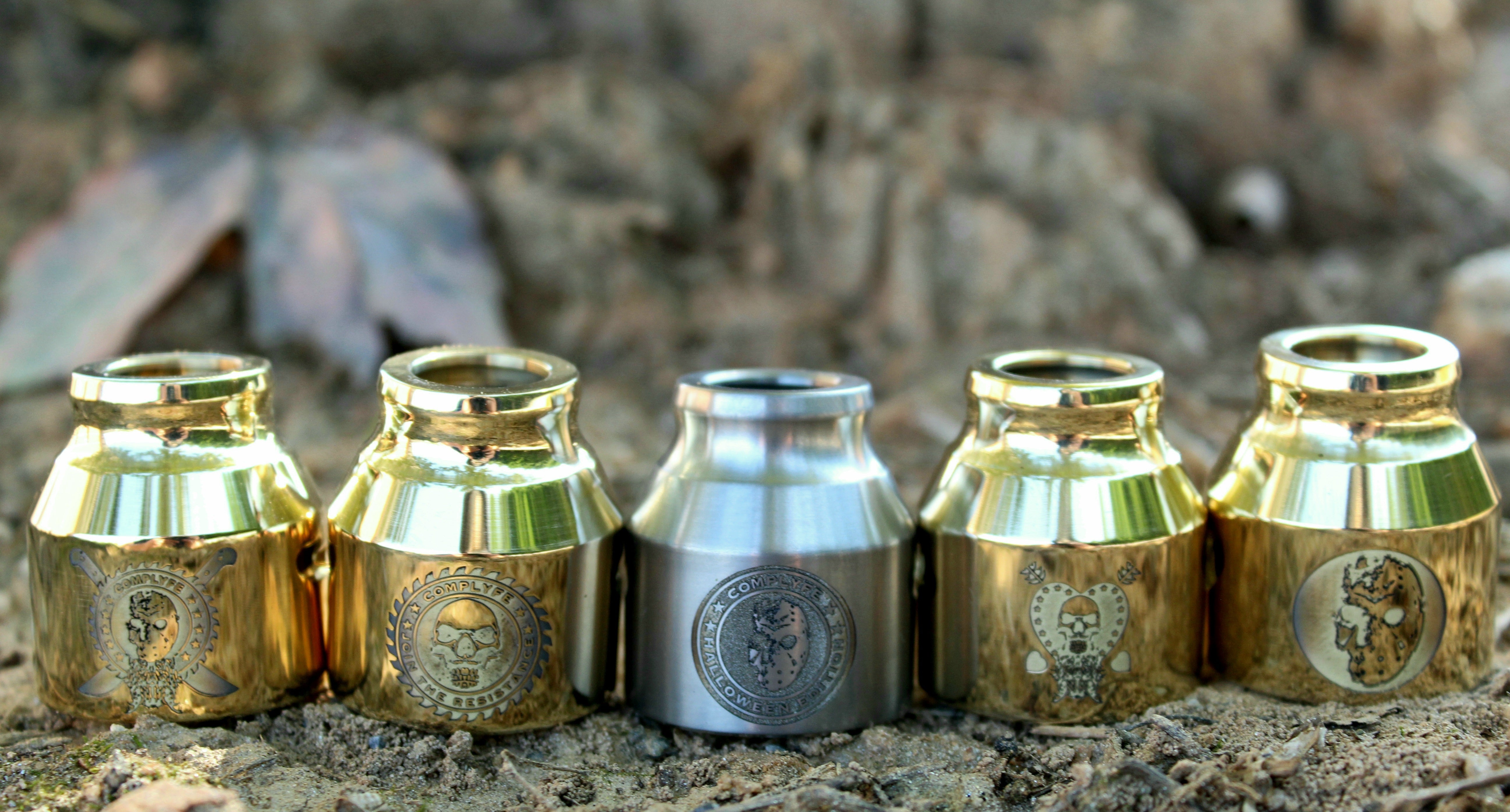Comp Lyfe Grenade Cap argento 21700 B2B 28,5 mm