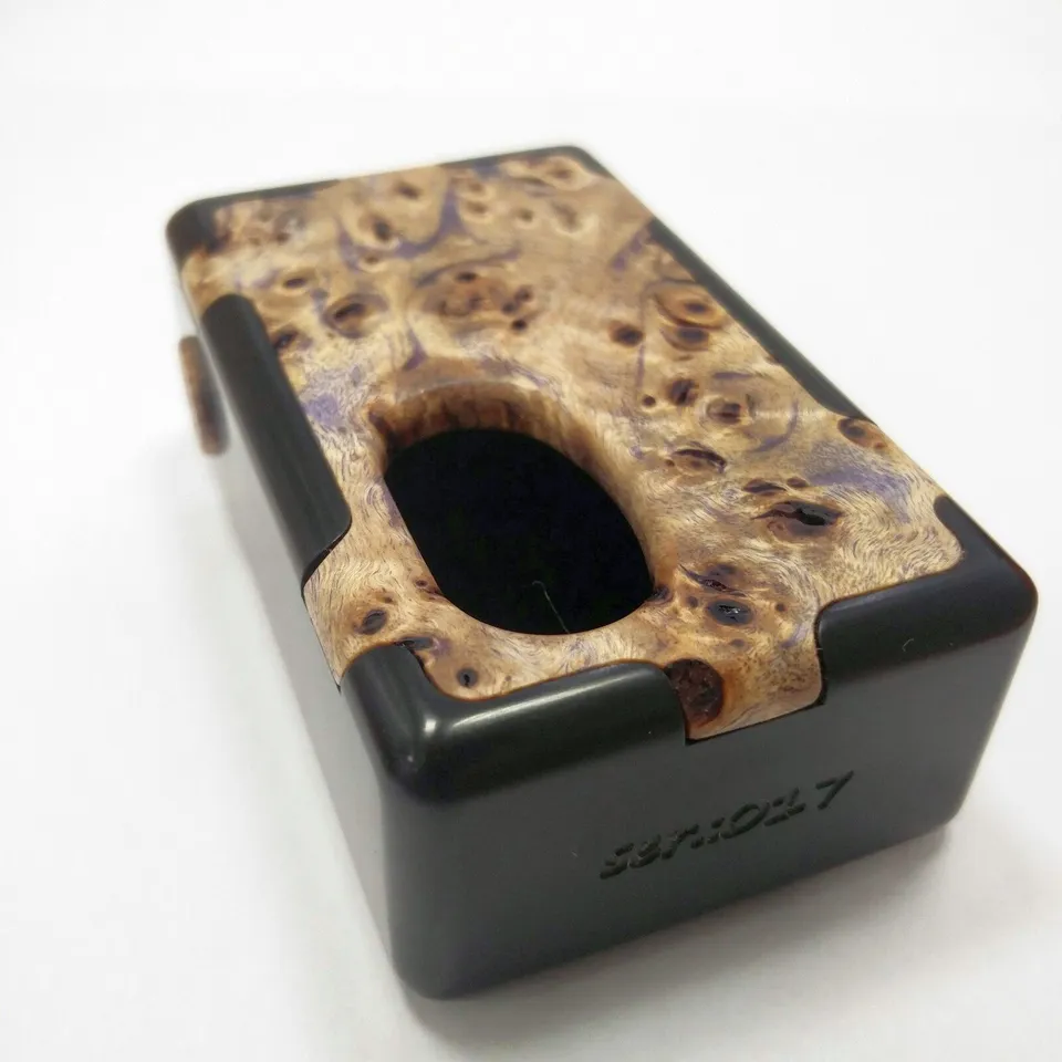 KHW Mod Delrin Burl box mod meccanica sn017 18650
