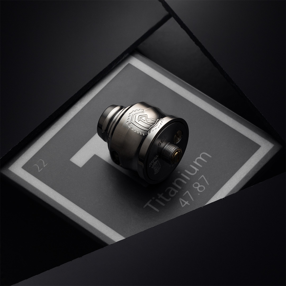 Reload S Pro RDA titanio dripping 25mm bottom feeder