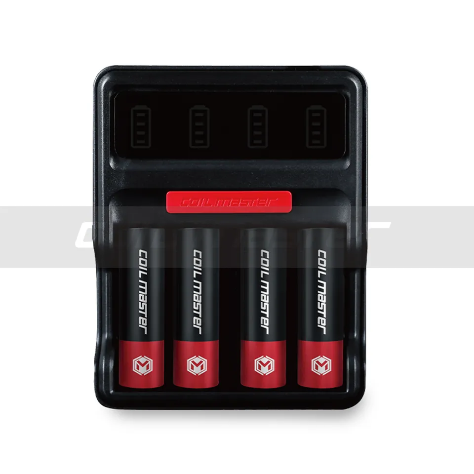 Coil Master A4 caricabatterie 4 slot 18650 26650 ricarica rapida