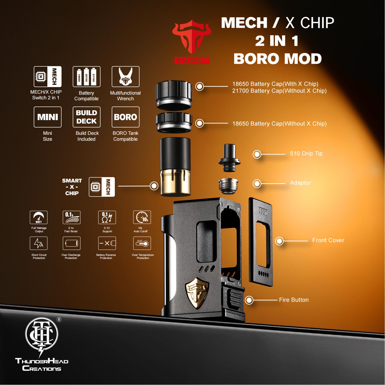 Thunderhead Tauren Mech Boro Mod box X-Chip blu
