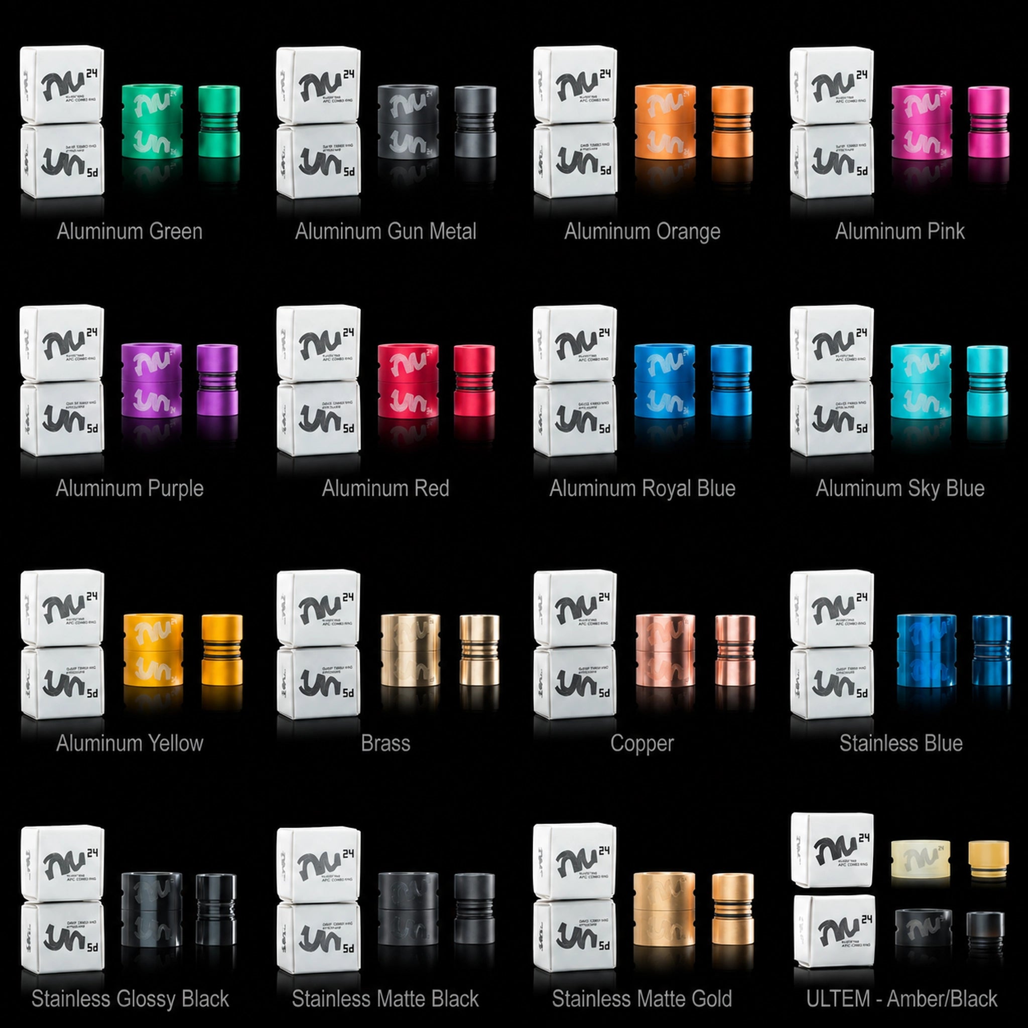 Twisted Messes TM24 AFC Ring drip tip combo compatibile