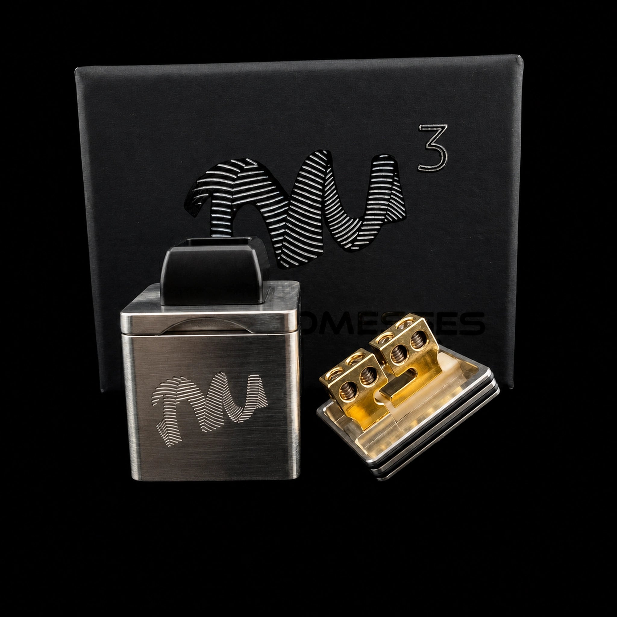 Twisted Messes TM3 Cubed RDA 24mm nero deck squadrato