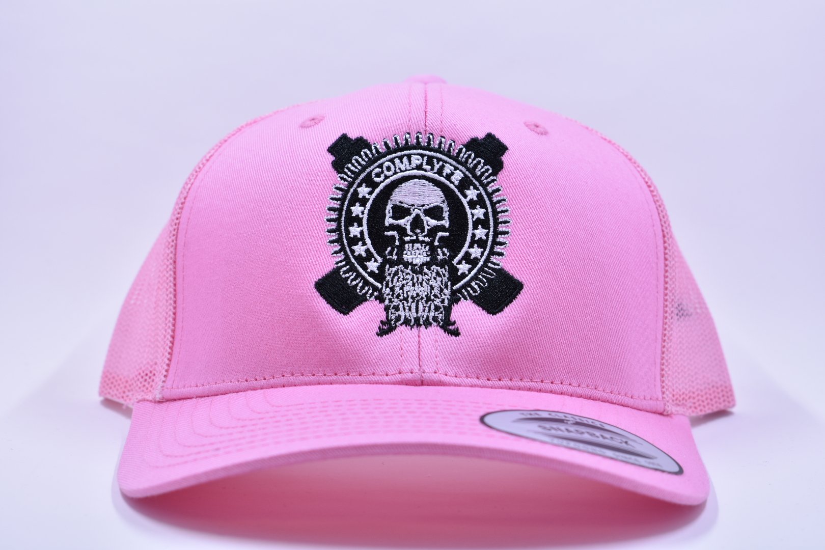 Comp Lyfe Snapback cappellino trucker bianco teschio