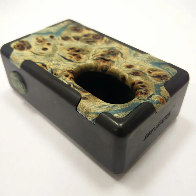 KHW Mod Delrin Burl Full Mech SN003 box mod 18650