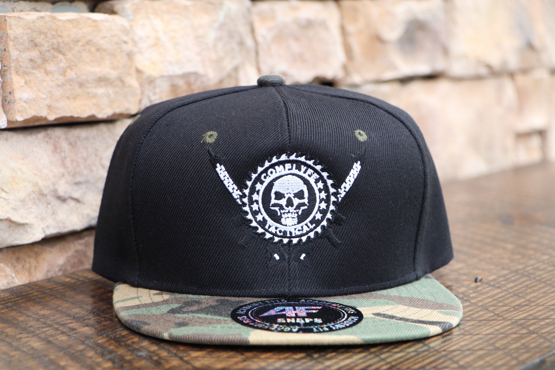 Comp Lyfe CLTAC Camo cappellino snapback visiera nera