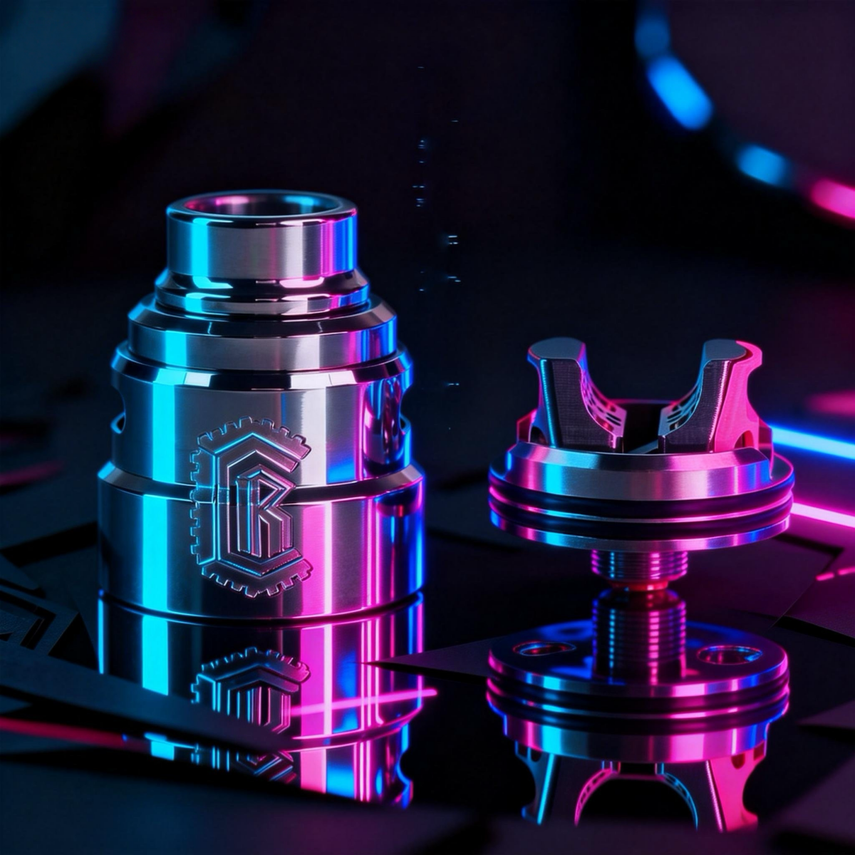 Reload S RDA dripper titanio 24mm dual coil